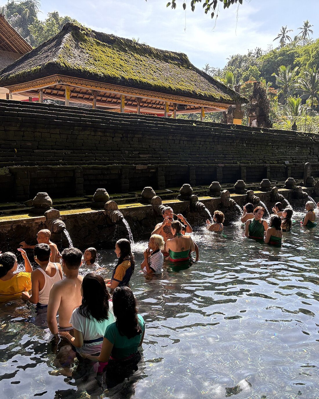 Holy water purification at Tirta Empul